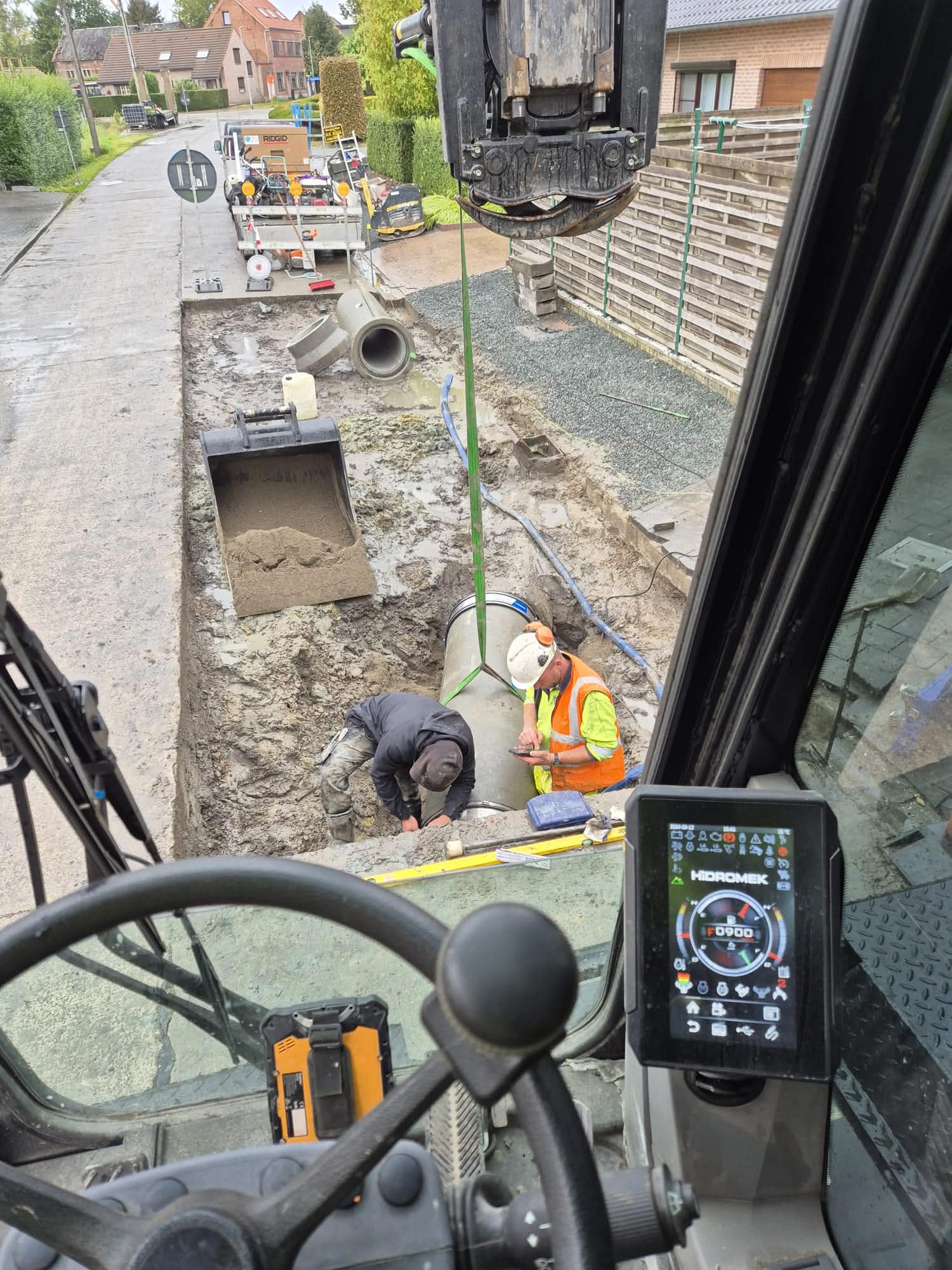 Uitgraven fundering